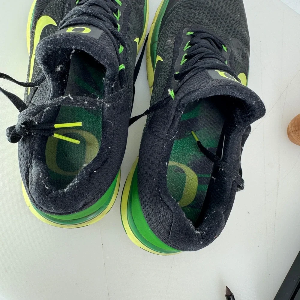 Nike Free Trainer V7 Men 10.5 Oregon Ducks Week Zero Black Apple Green Shoes